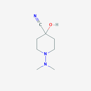 1-Dimethylamino-4-hydroxy-piperidine-4-carbonitrile