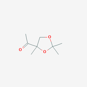 molecular formula C8H14O3 B8347280 1-(2,2,4-Trimethyl-[1,3]dioxolan-4-yl)ethanone 