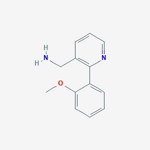 molecular formula C13H14N2O B8347283 [2-(2-Methoxyphenyl)pyridin-3-yl]methanamine 