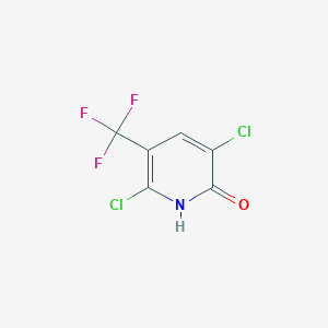 molecular formula C6H2Cl2F3NO B8347305 3,6-Dichloro-5-trifluoromethyl-2-pyridone CAS No. 76041-75-3