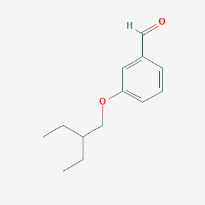 molecular formula C13H18O2 B8347338 3-(2-Ethylbutoxy)benzaldehyde 