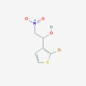 molecular formula C6H6BrNO3S B8347419 1-(2-Bromothiophen-3-yl)-2-nitroethanol 