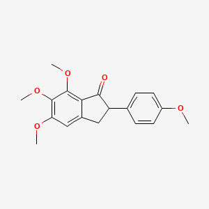 2-(4-Methoxyphenyl)-4,5,6-trimethoxyindan-3-one