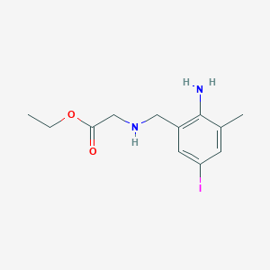 Ethyl N-(2-amino-5-iodo-3-methylbenzyl)glycinate