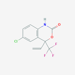 molecular formula C11H7ClF3NO2 B8347446 6-chloro-4-(trifluoromethyl)-4-vinyl-1H-3,1-benzoxazin-2-one 