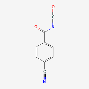 molecular formula C9H4N2O2 B8347496 4-Cyanobenzoyl isocyanate 