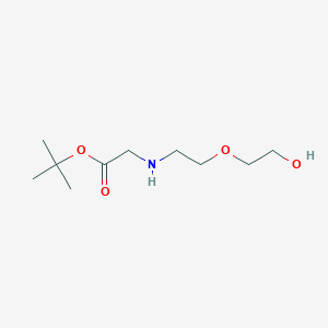 molecular formula C10H21NO4 B8347532 Tert-butyl 2-(2-(2-hydroxyethoxy)ethylamino)acetate 