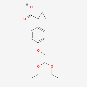 1-[4-(2,2-Diethoxy-ethoxy)phenyl]-cyclopropanecarboxylic acid