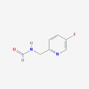 molecular formula C7H7FN2O B8347557 N-(5-fluoropyridin-2-ylmethyl)-formamide CAS No. 1426421-16-0
