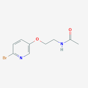 molecular formula C9H11BrN2O2 B8347565 N-(2-((6-bromopyridin-3-yl)oxy)ethyl)acetamide 