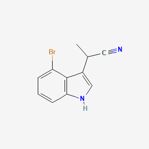 2-(4-bromo-1H-indol-3-yl)propanenitrile