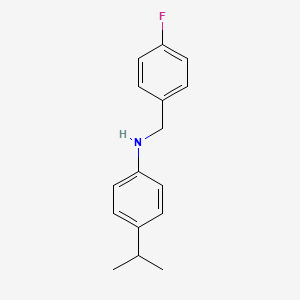molecular formula C16H18FN B8347806 [(4-Fluorophenyl)methyl](4-isopropylphenyl)amine 