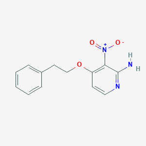 2-Amino-4-(2-phenylethoxy)-3-nitropyridine