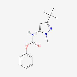 molecular formula C15H19N3O2 B8347855 phenyl 3-tert-butyl-1-methyl-1H-pyrazol-5-ylcarbamate 