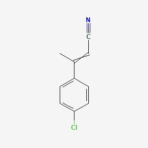 molecular formula C10H8ClN B8347859 beta-Methyl-p-chlorocinnamonitrile 