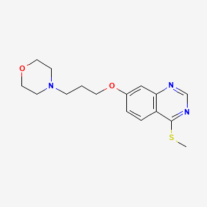 molecular formula C16H21N3O2S B8347895 4-Methylsulphanyl-7-(3-morpholinopropoxy)quinazoline 