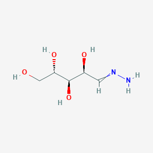 molecular formula C5H12N2O4 B8347921 (2S,3R,4S)-5-Hydrazinylidenepentane-1,2,3,4-tetrol (non-preferred name) 