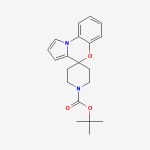 molecular formula C20H24N2O3 B8348045 Tert-butyl spiro[benzo[b]pyrrolo[1,2-d][1,4]oxazine-4,4'-piperidine]-1'-carboxylate 