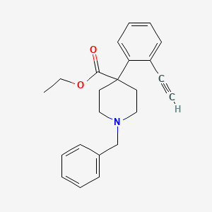 Ethyl 1-benzyl-4-(2-ethynylphenyl)piperidine-4-carboxylate