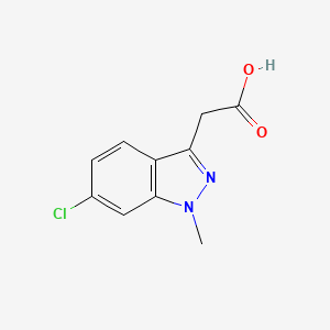 (6-Chloro-1-methyl-1H-indazol-3-yl)acetic acid