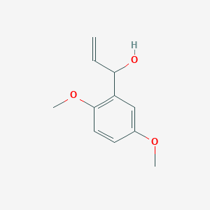 molecular formula C11H14O3 B8348086 2,5-Dimethoxyphenyl vinyl carbinol 