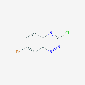 molecular formula C7H3BrClN3 B8348117 7-Bromo-3-chloro-1,2,4-benzotriazine 