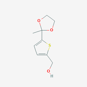 [5-(2-Methyl-1,3-dioxolan-2-yl)thien-2-yl]methanol