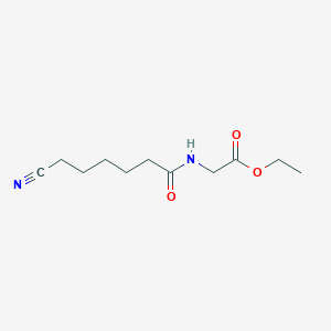 N-(6-Cyanohexanoyl)glycine, ethyl ester