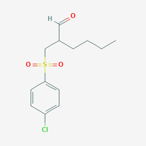 2-(((4-Chlorophenyl)-sulfonyl)methyl)hexanal
