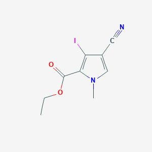Ethyl 4-cyano-3-iodo-1-methyl-1H-pyrrole-2-carboxylate