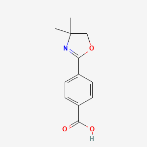 molecular formula C12H13NO3 B8348274 4-(4,4-Dimethyl-4,5-dihydro-1,3-oxazol-2-yl)benzoic acid 