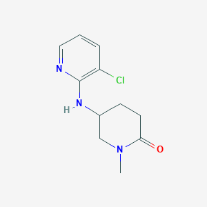 5-[(3-Chloropyridin-2-yl)amino]-1-methylpiperidin-2-one