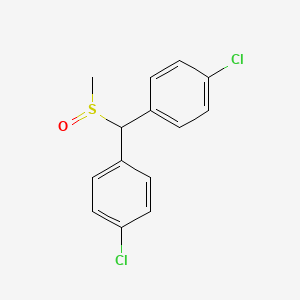 molecular formula C14H12Cl2OS B8348455 Bis(p-chlorophenyl)methyl methyl sulfoxide CAS No. 65632-81-7