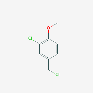 molecular formula C8H8Cl2O B083485 2-氯-4-(氯甲基)-1-甲氧基苯 CAS No. 13719-57-8