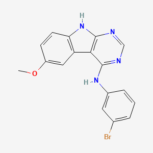 N-(3-bromophenyl)-6-methoxy-9H-pyrimido[4,5-b]indol-4-amine