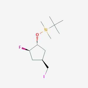 Rel-tert-butyl(((1R,2R,4R)-2-fluoro-4-(iodomethyl)cyclopentyl)oxy)dimethylsilane