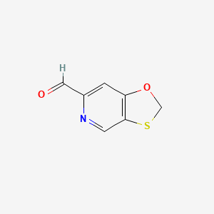 molecular formula C7H5NO2S B8348553 [1,3]Oxathiolo[4,5-c]pyridine-6-carbaldehyde 