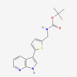 [5-(1H-Pyrrolo[2,3-b]pyridin-3-yl)-thiophen-2-ylmethyl]-carbamic acid tert-butyl ester