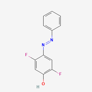 molecular formula C12H8F2N2O B8348644 2,5-Difluoro-4-(phenyldiazenyl)phenol 