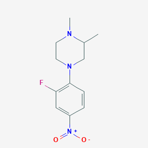 1,2-Dimethyl-4-(2-fluoro-4-nitrophenyl)piperazine