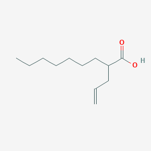 molecular formula C12H22O2 B8348658 2-Prop-2-enylnonanoic acid 