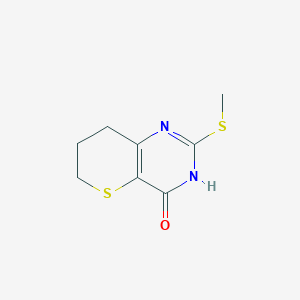 4-hydroxy-2-methylthio-7,8-dihydro-6H-thiopyrano[3,2-d]pyrimidine