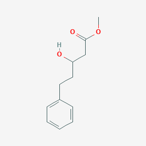 molecular formula C12H16O3 B8348661 3-Hydroxy-5-phenyl-pentanoic acid methyl ester 