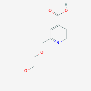 molecular formula C10H13NO4 B8348682 2-(2-Methoxy-ethoxymethyl)-isonicotinic acid 