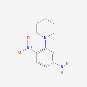 4-Nitro-3-piperidin-1-yl-phenylamine