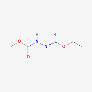 molecular formula C5H10N2O3 B8348742 Methyl 2-(ethoxymethylene)hydrazinecarboxylate 