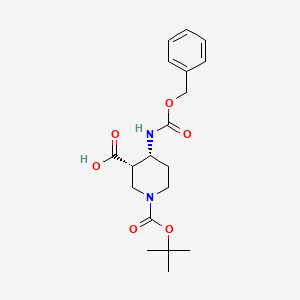 (3S,4R)-4-benzyloxycarbonylamino-piperidine-1,3-dicarboxylic acid 1-t-butyl ester