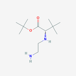molecular formula C12H26N2O2 B8348820 tert-butyl N-(2-aminoethyl)-3-methyl-L-valinate CAS No. 854754-23-7