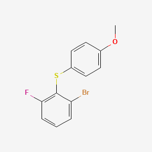 1-Bromo-3-fluoro-2-(4-methoxy-phenylsulfanyl)-benzene