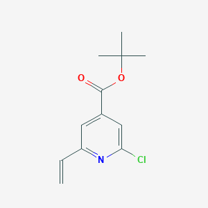 molecular formula C12H14ClNO2 B8348837 tert-Butyl 2-chloro-6-vinylisonicotinate 
